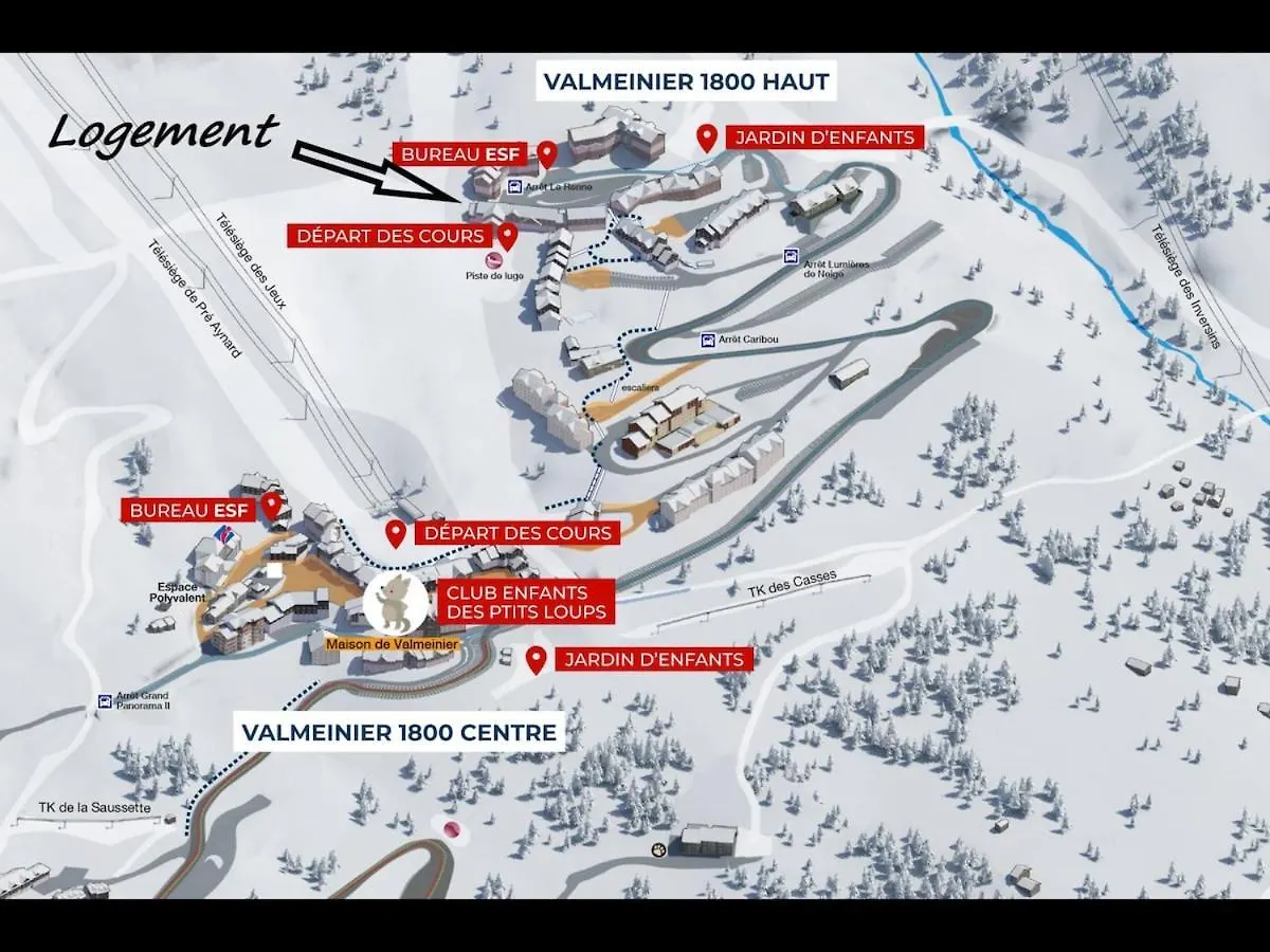 Apartment Le Renne Des Neiges, Appartement sur les pistes Valmeinier